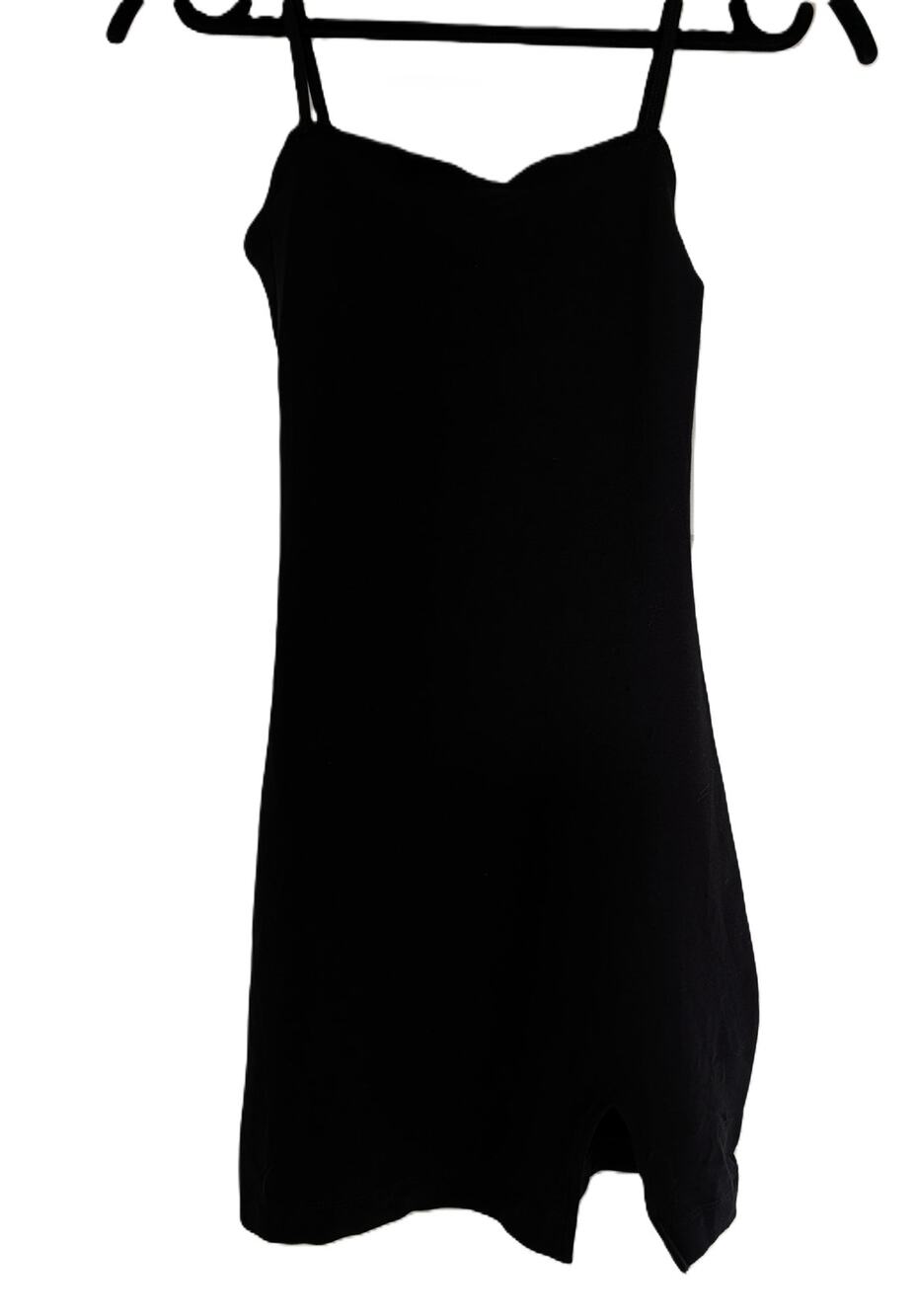 BP Cotton Black Slip Dress With Slit Size XXS